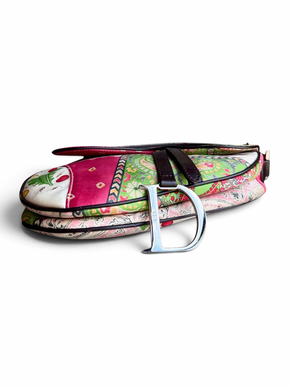 Vintage Christian Dior Paisley Print Saddle Bag - Picture 5 of 7